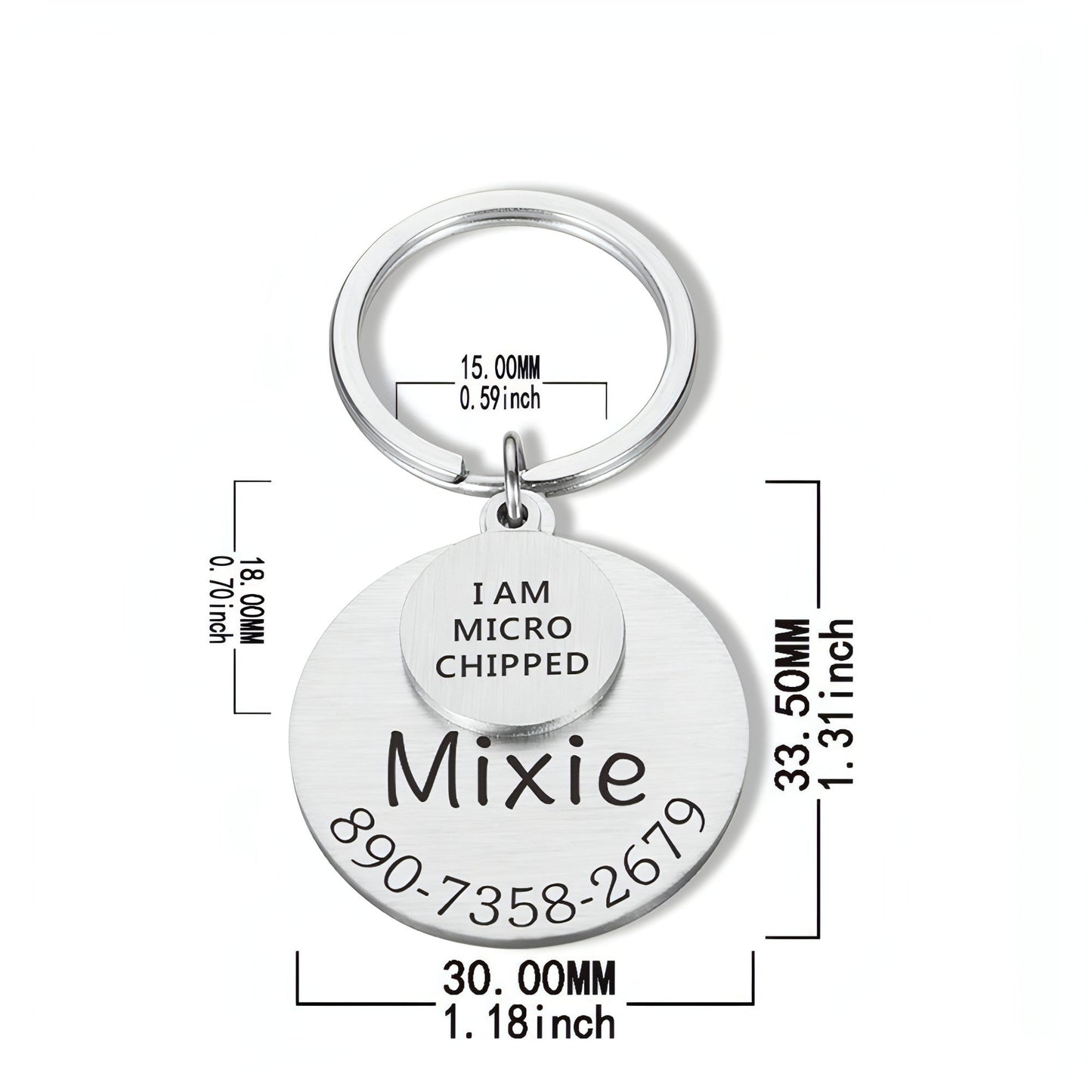 Personalized Pet ID Tag �Safe & Stylish for Dogs & Cats