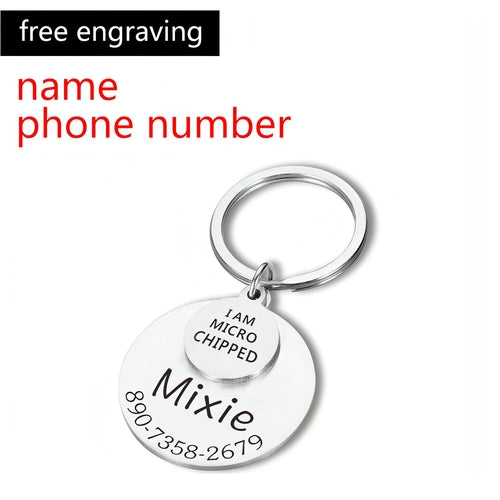 Personalized Pet ID Tag �Safe & Stylish for Dogs & Cats
